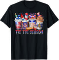 Tis The Season With Coffee Cups America Flag 4Th Of July