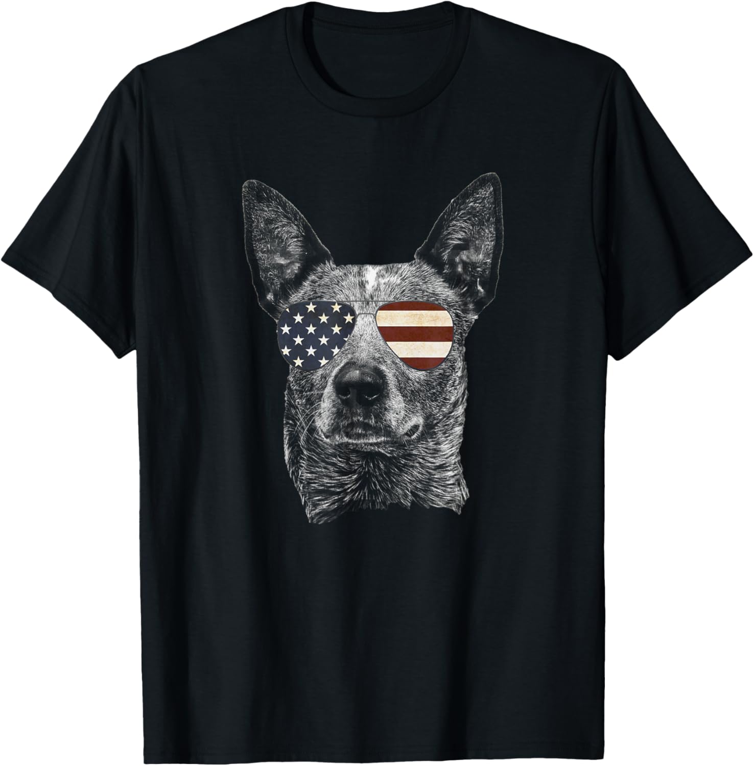 Australian Cattle Dog Usa Flag Funny Cute Women Heeler
