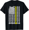 Thin Yellow Line Chain Hook American Flag Tow Truck Driver
