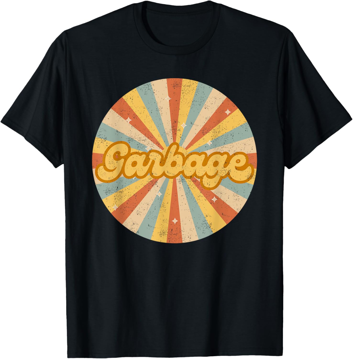 Vintage Garbage Rock Musician Usa Circle Retro Music