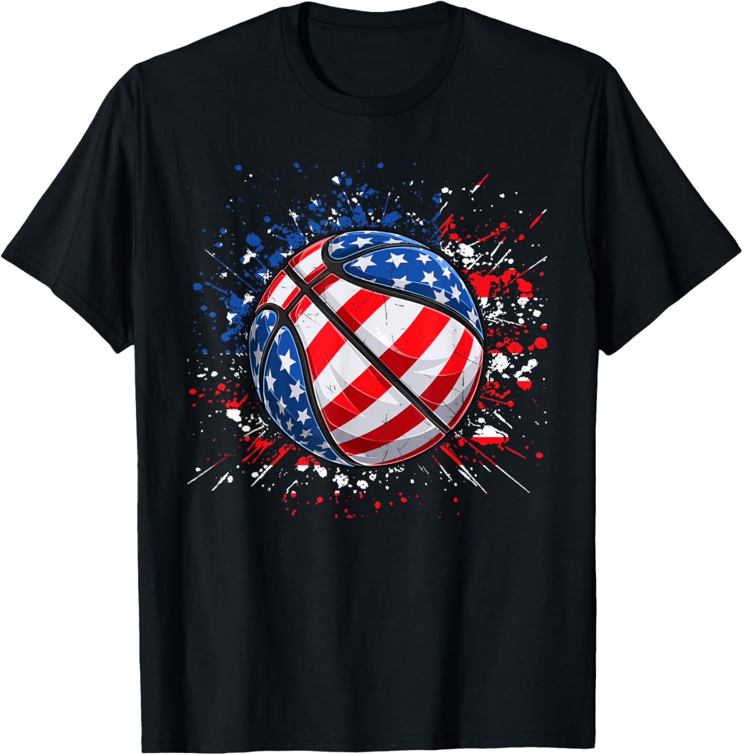 Basketball American Flag 4Th Of July Men Boys Basketball