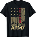 Proud Us Veteran Gifts Patriotic Us Army Veteran Red Line American Flag Vintage Distressed Design