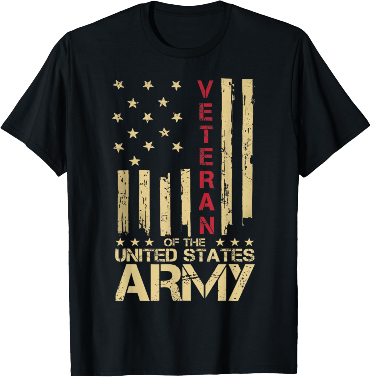 Proud Us Veteran Gifts Patriotic Us Army Veteran Red Line American Flag Vintage Distressed Design
