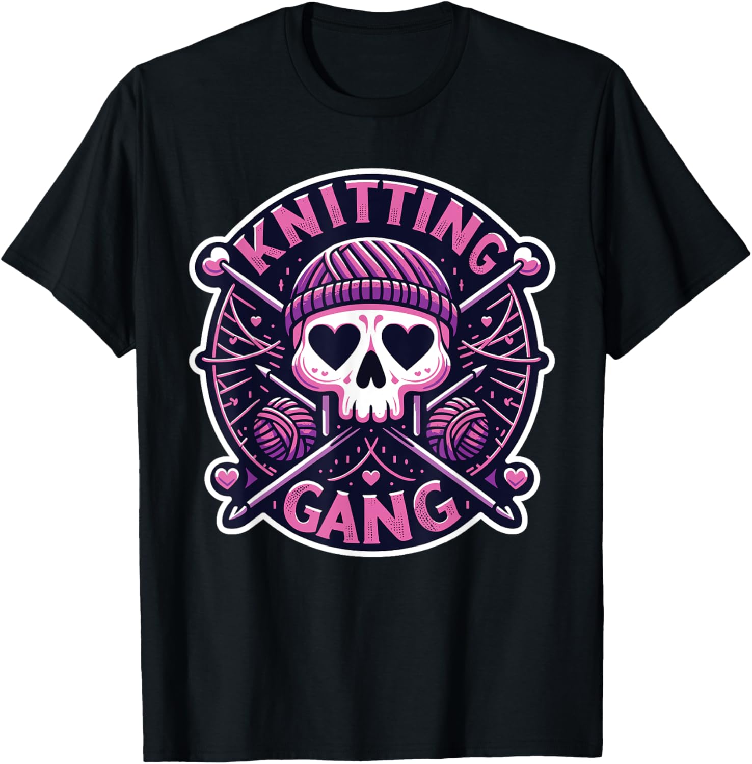 Knitting Gang Skull Funny Yarn Lover