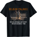 Belgian Malinois American Flag Funny T Shirt Dog Gift