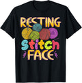 Knitting Resting Stitch Face Knitter Yarn Ball Needle Knit
