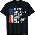 Vintage Usa Flag Make America Healthy And Great Again Maha