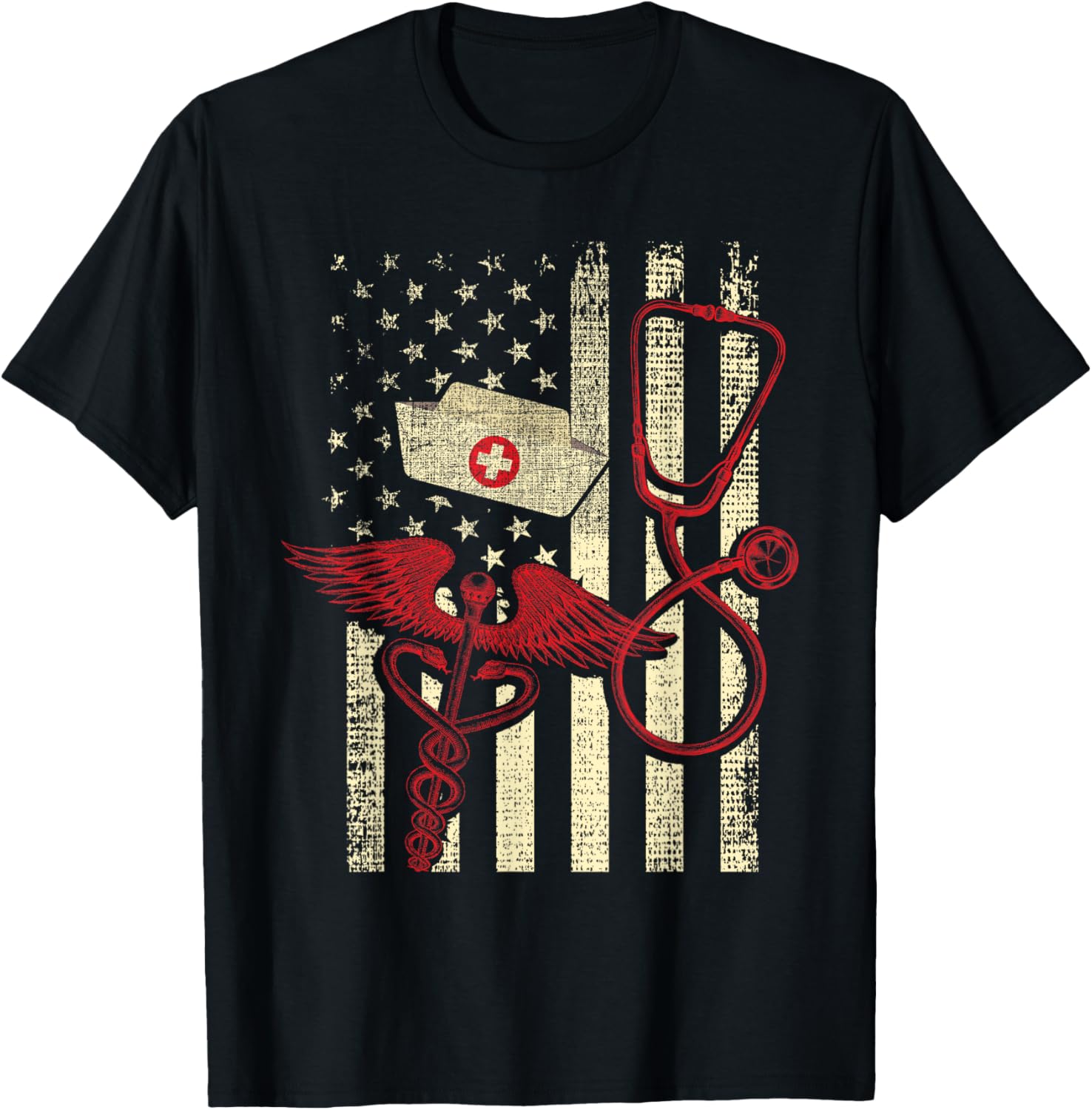 Patriotic Registered Nurse Usa Flag Nursing Rn Healthcare