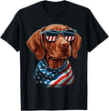Usa 4Th Of July Vizsla On Patriotic American Vizsla