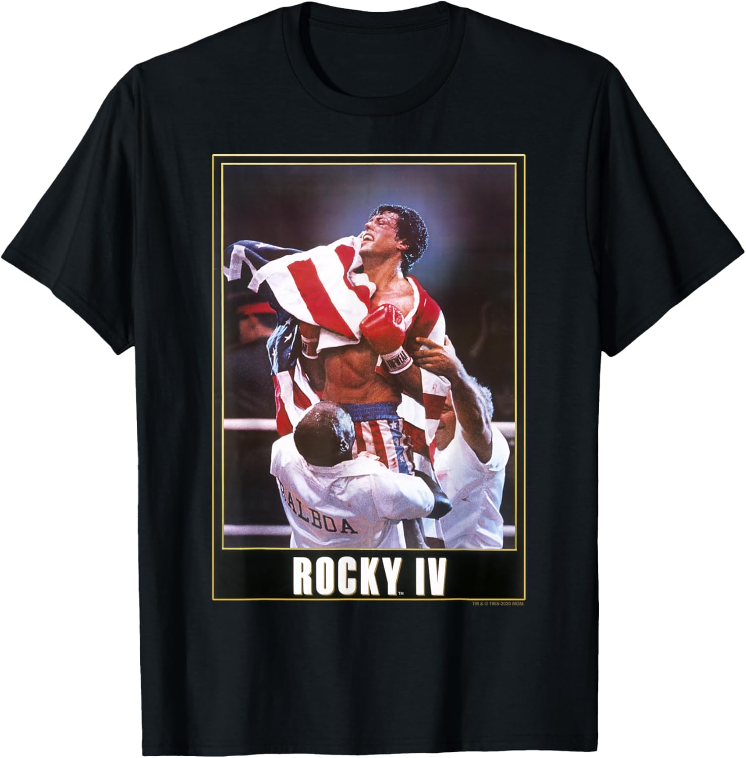 Rocky Iv American Flag Poster