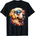 Funny Golden Retriever 4Th Of July Merica Usa Flag Dog Lover