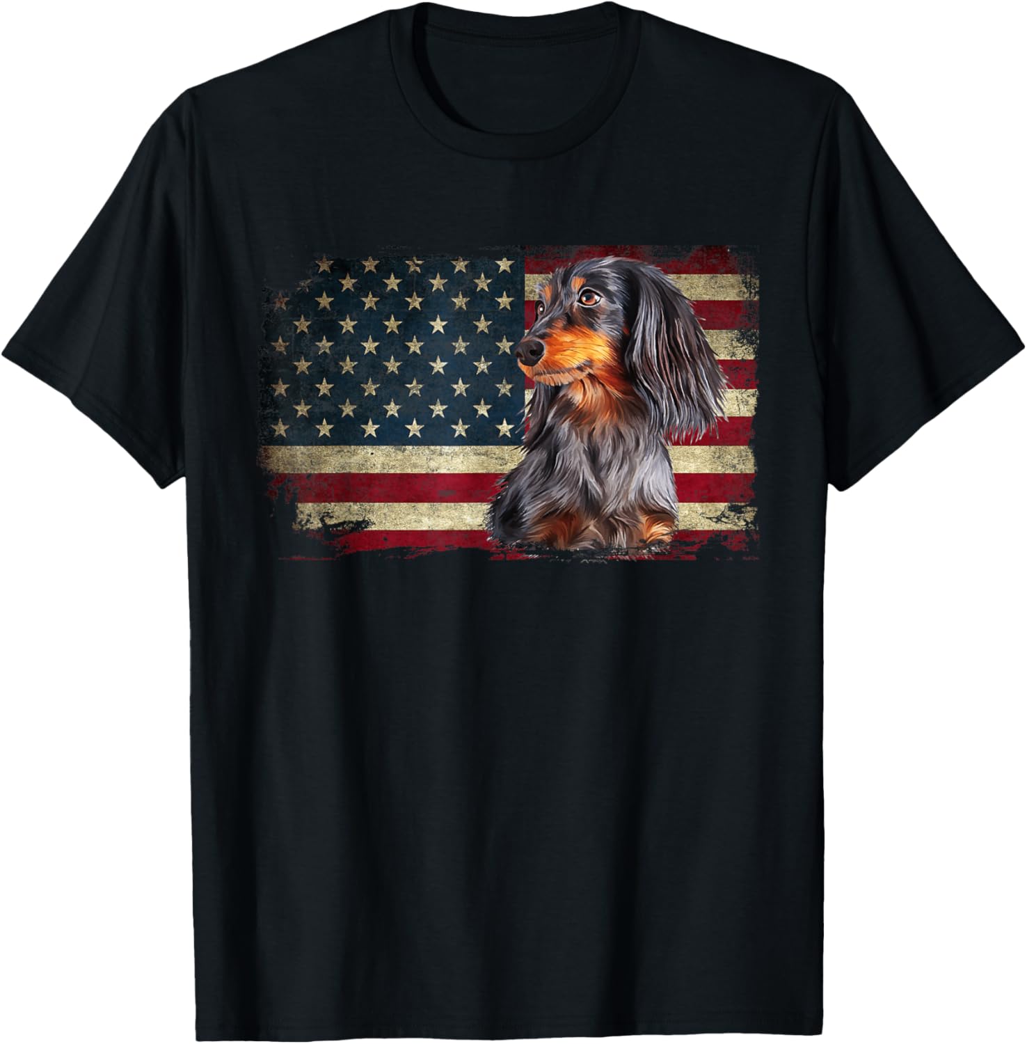 Dachshund Usa Flag Patriotic Dog Lovers 4Th Of July