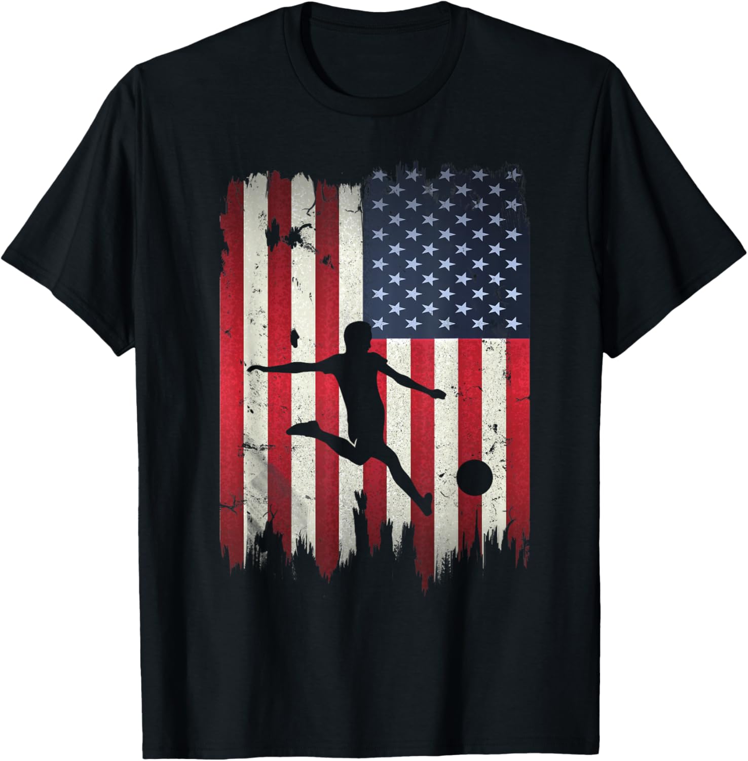 Soccer Usa American Flag 4Th Of July Patriotic Sports