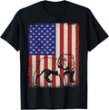 American Flag Best English Bulldog Dad Ever Tee Dog Dad