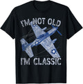 Im Not Old Im Classic P 51D Mustang Usa Fighter Blue Print