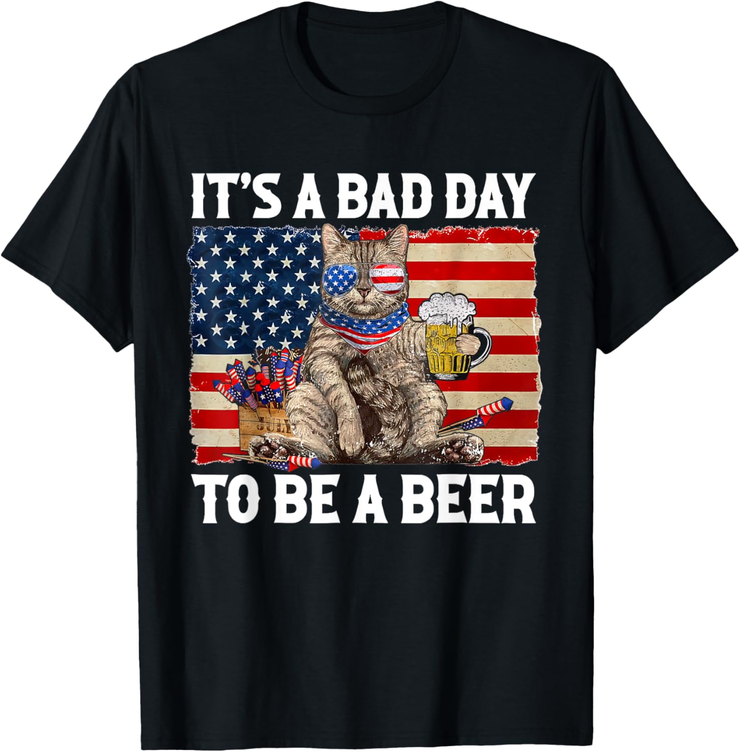 Funny Cat Drinking Beer Party Its A Bad Day To Be A Beer