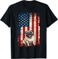 Pug American Flag Usa Patriotic 4Th Of July
