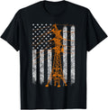 Cool Transmission Tower American Flag Lineman T Shirt