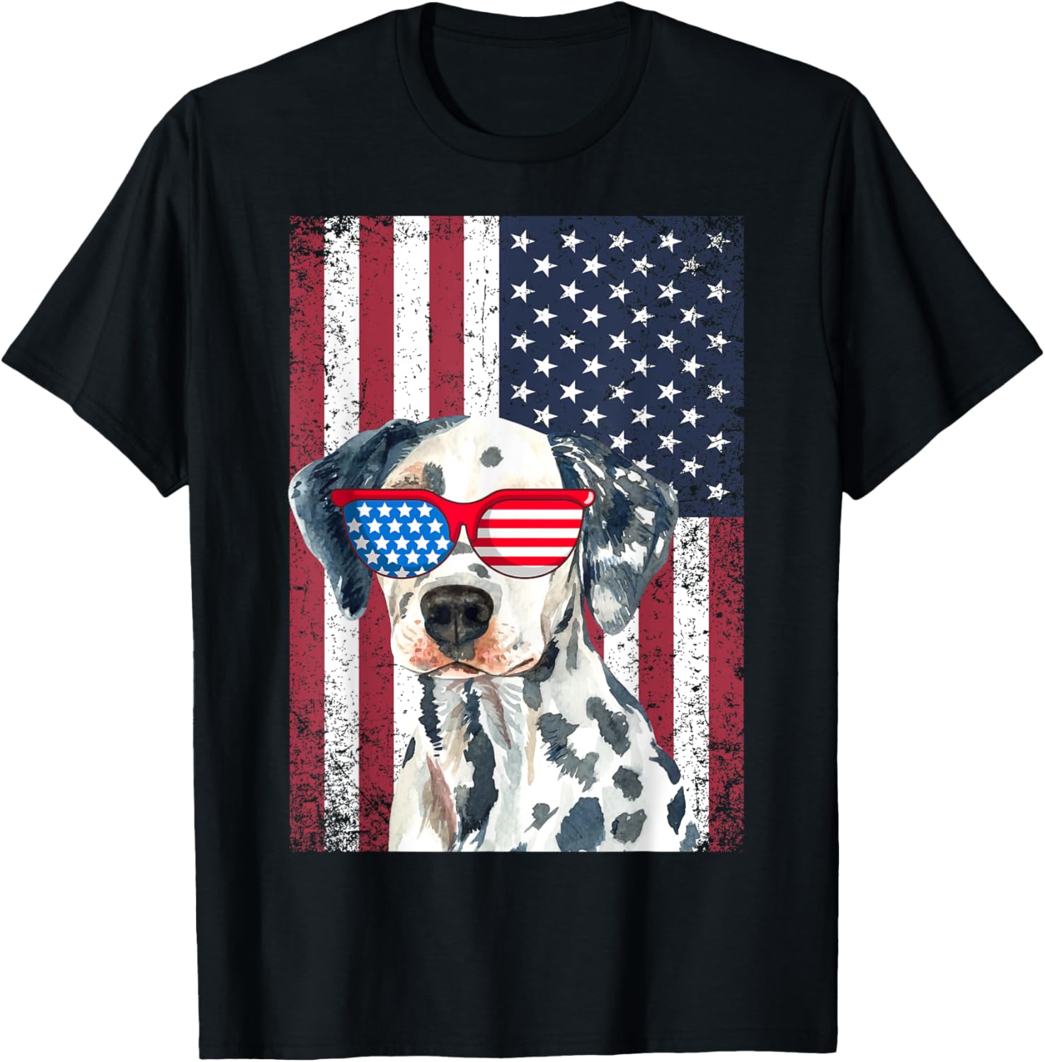 Patriotic Dalmatian 4Th Of July Sunglasses Usa American Flag