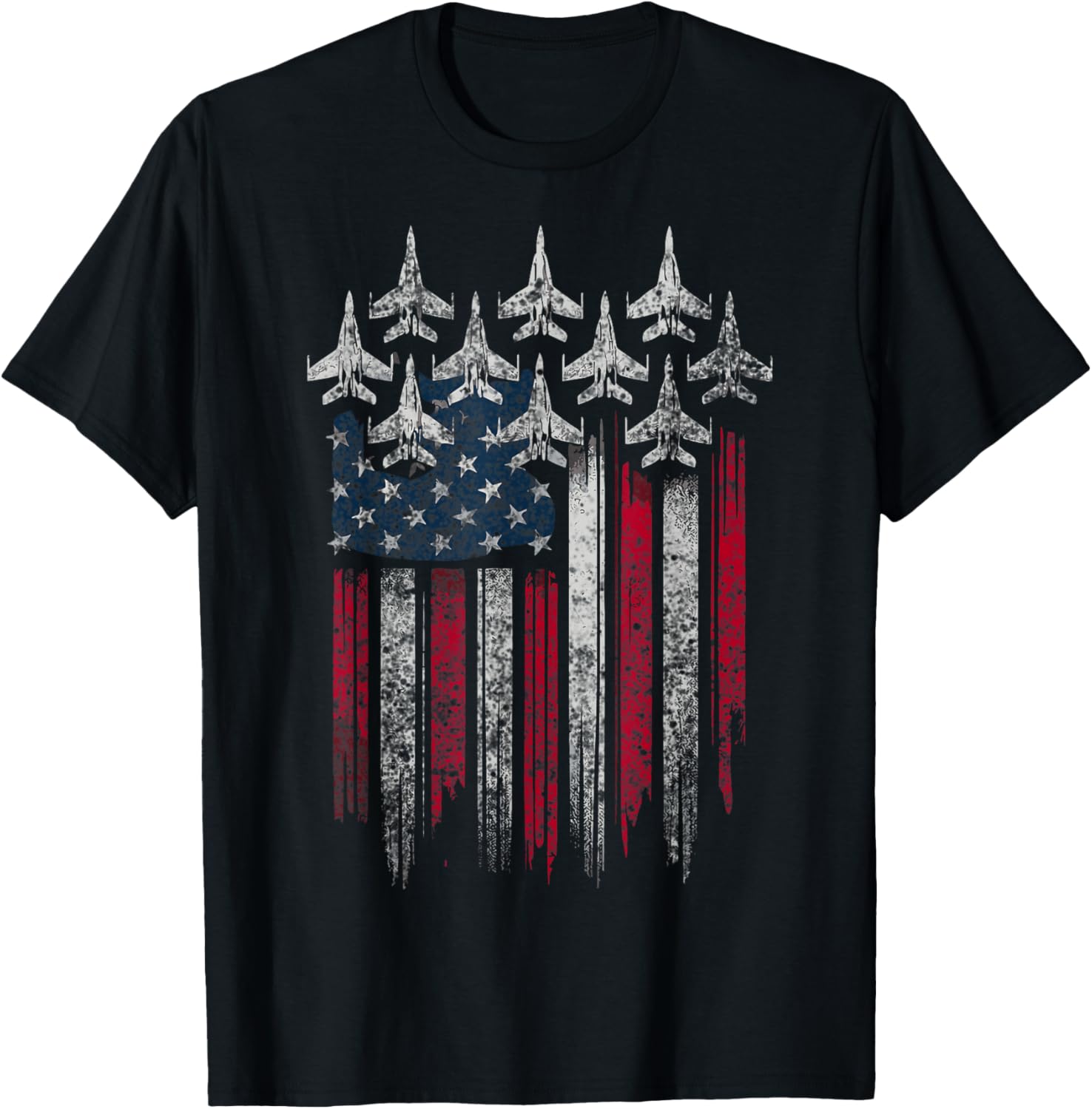 Patriotic Usa Flag Fighter Jets Lover 4Th Of July