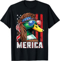 Duck Hunter Shirt Usa Flag Merica Funny Waterfowl Hunting