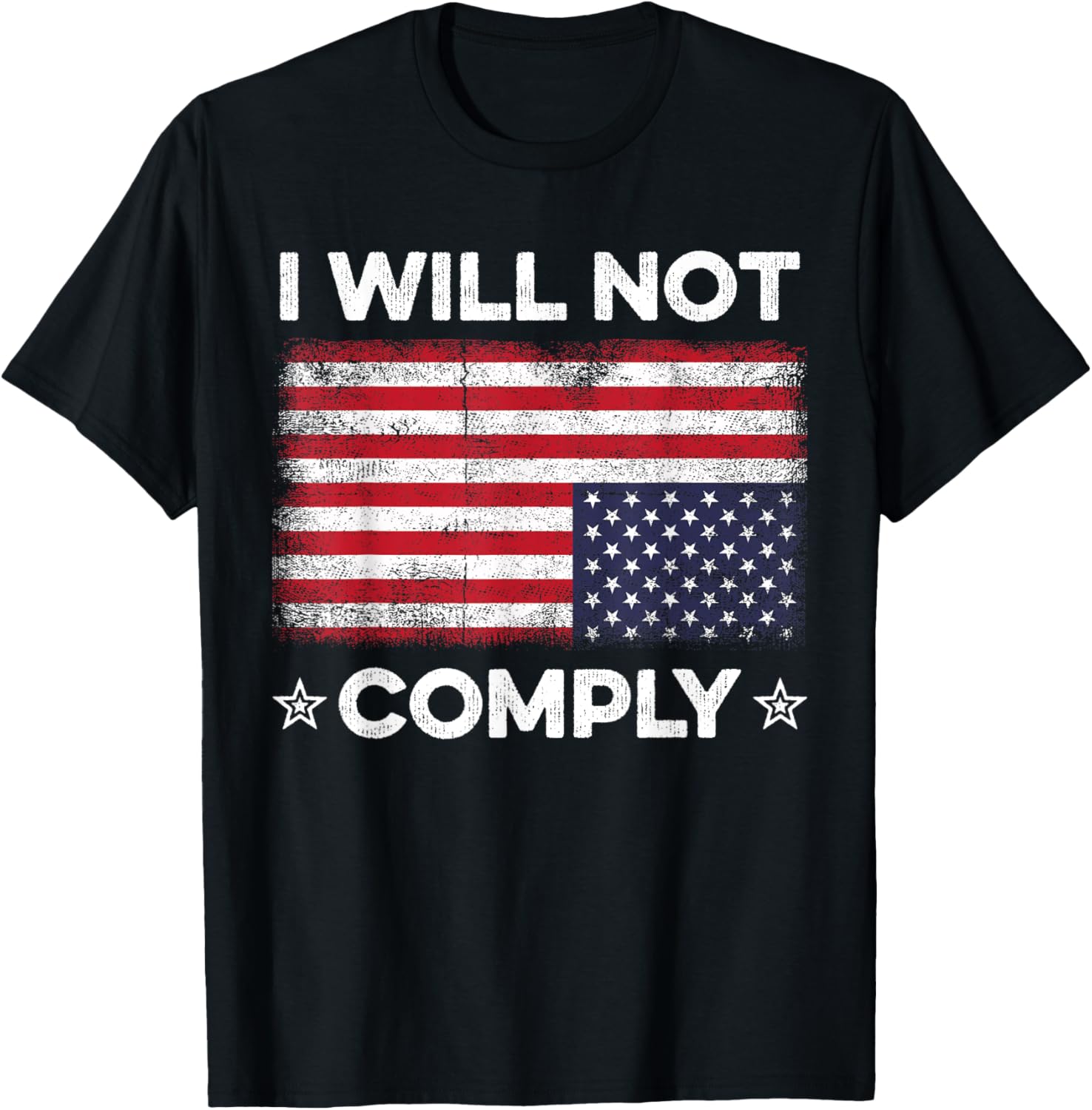 I Will Not Comply Upside Down Usa Flag Fun American Flag