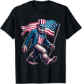 4Th Of July Bigfoot Sasquatch American Flag Usa Patriotic