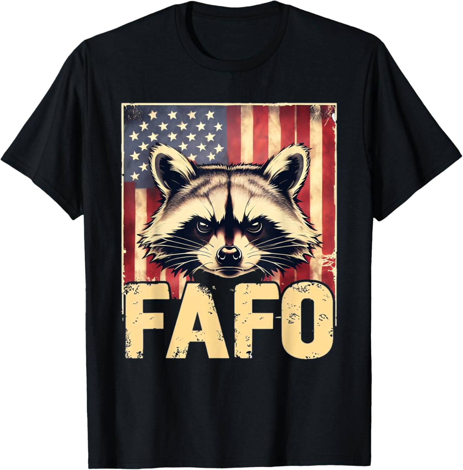 Fafo Raccoon American Flag Patriotic