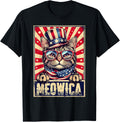 Funny 4Th Of July Meowica Kitty Cat American Flag Flower