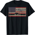 Uss Enterprise Cv 6 Ww2 Aircraft Carrier Usa American Flag