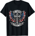 One Nation Under God Patriotic Faith Cross Military Veteran