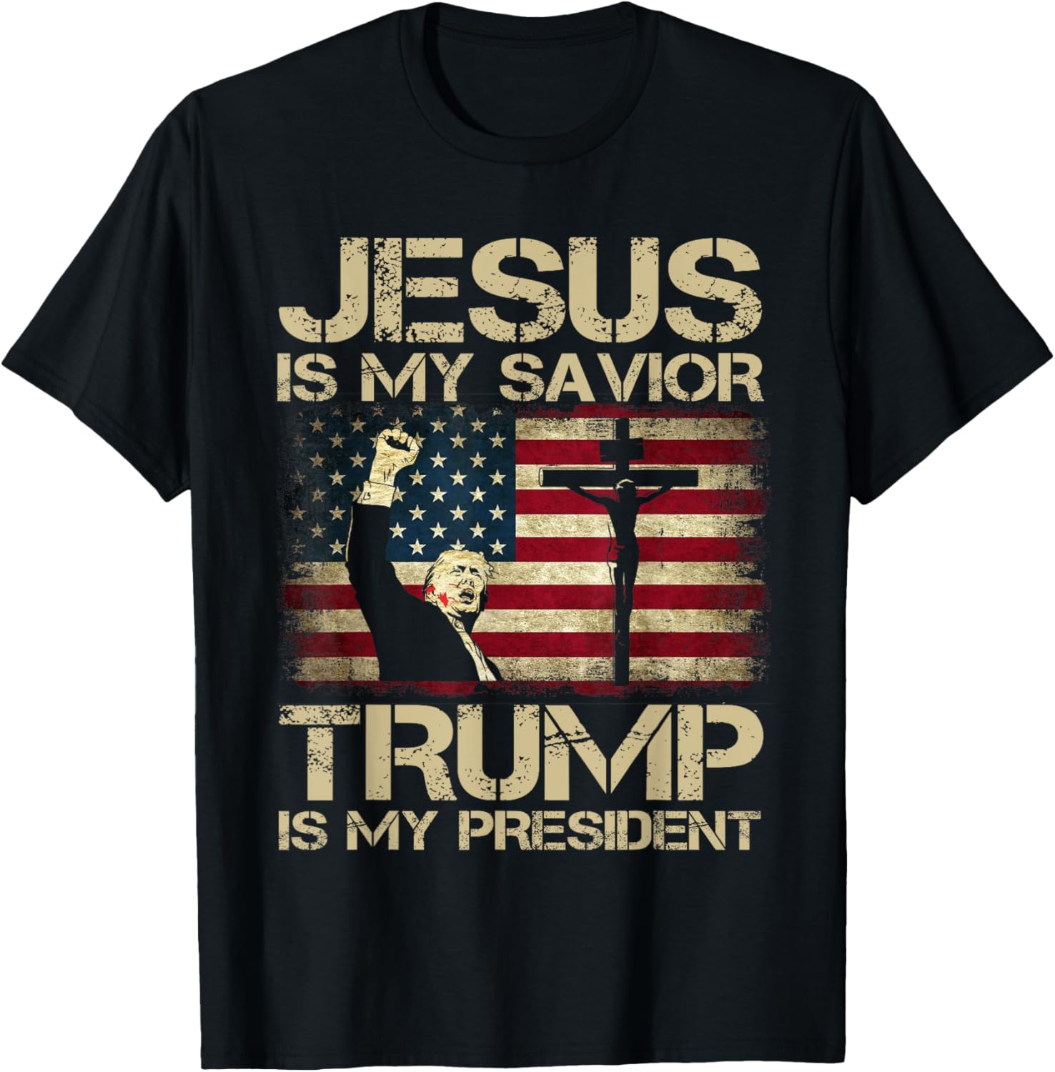 Jesus Is My Savior Trump Is My President Trump 2024 Usa Flag