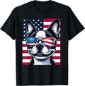 Boston Terrier Patriotic Sunglasess American Flag