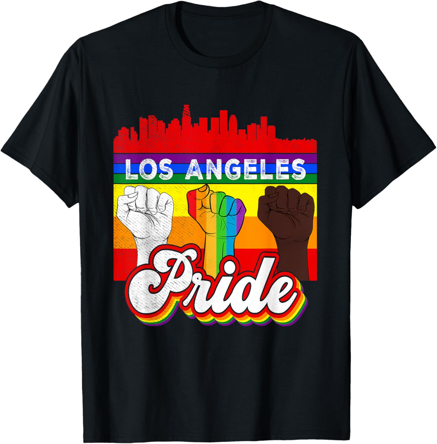 Los Angeles Pride Rainbow Gay Pride Flag Funny Lgbt
