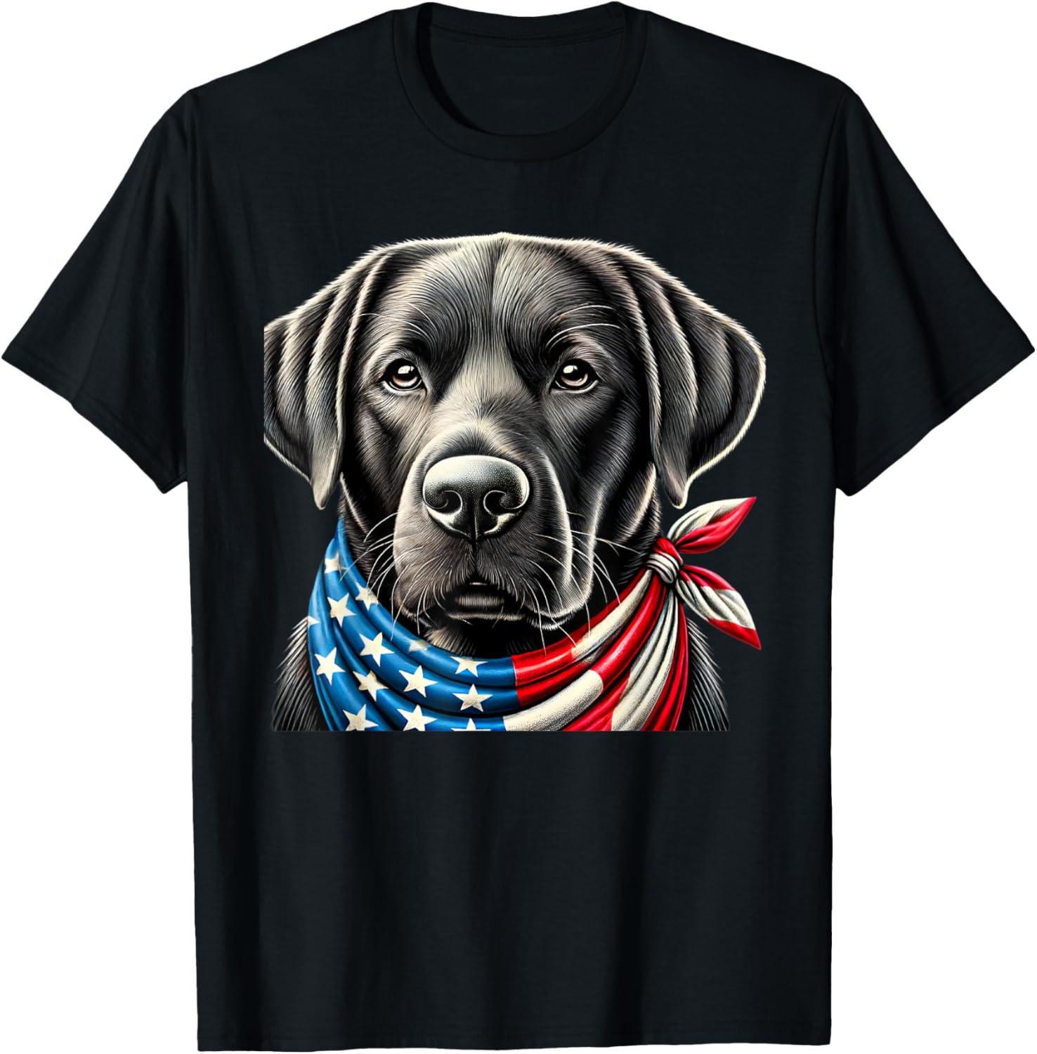 Black Lab Dog Usa American Flag Black Labrador 4Th Of July