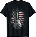 American Flag Guitar Rock Music Usa Flag Gift For Guitarist