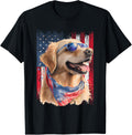 Patriotic Golden Retriever Usa American Flag Dog Lover