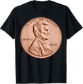 Penny Lincoln Usa Coin 1 Cent Tshirt America United States