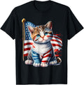4Th Of July Kitty Cat American Flag America Usa Cats Lover