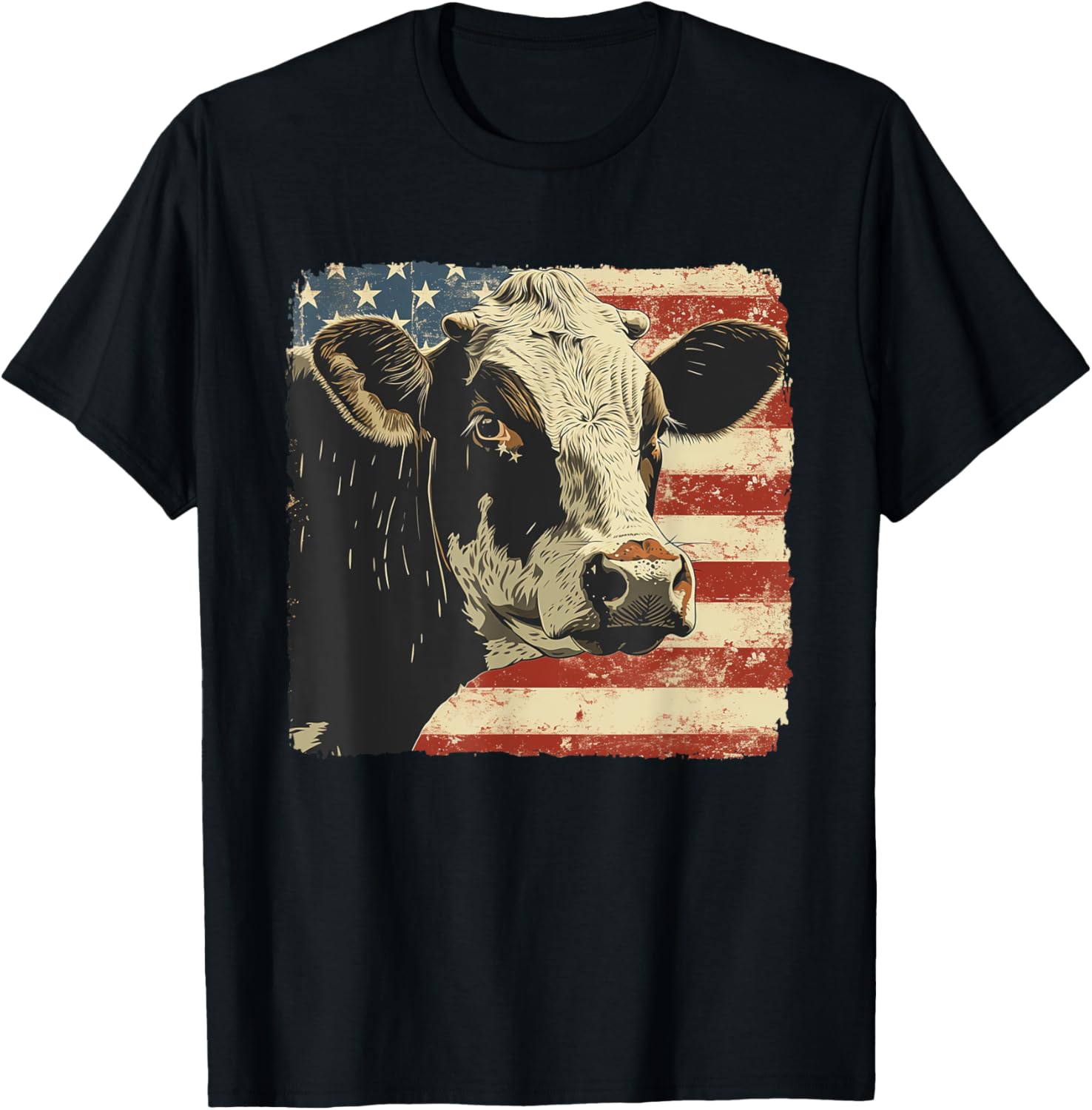 Cow Usa Flag 4Th Of July Men Women