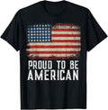 Patriotic Usa Flag Proud To Be American Citizen Veteran