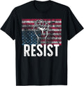 Resist Distressed Upside Down American Flag Usa T Shirt