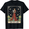 The Cat Lady Tarot Card Vintage Gothic Shirt for Moms 342