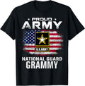 Proud Army National Guard Grammy With American Flag Gift
