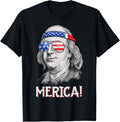 Benjamin Franklin 4Th Of July Merica Men Boys American Flag