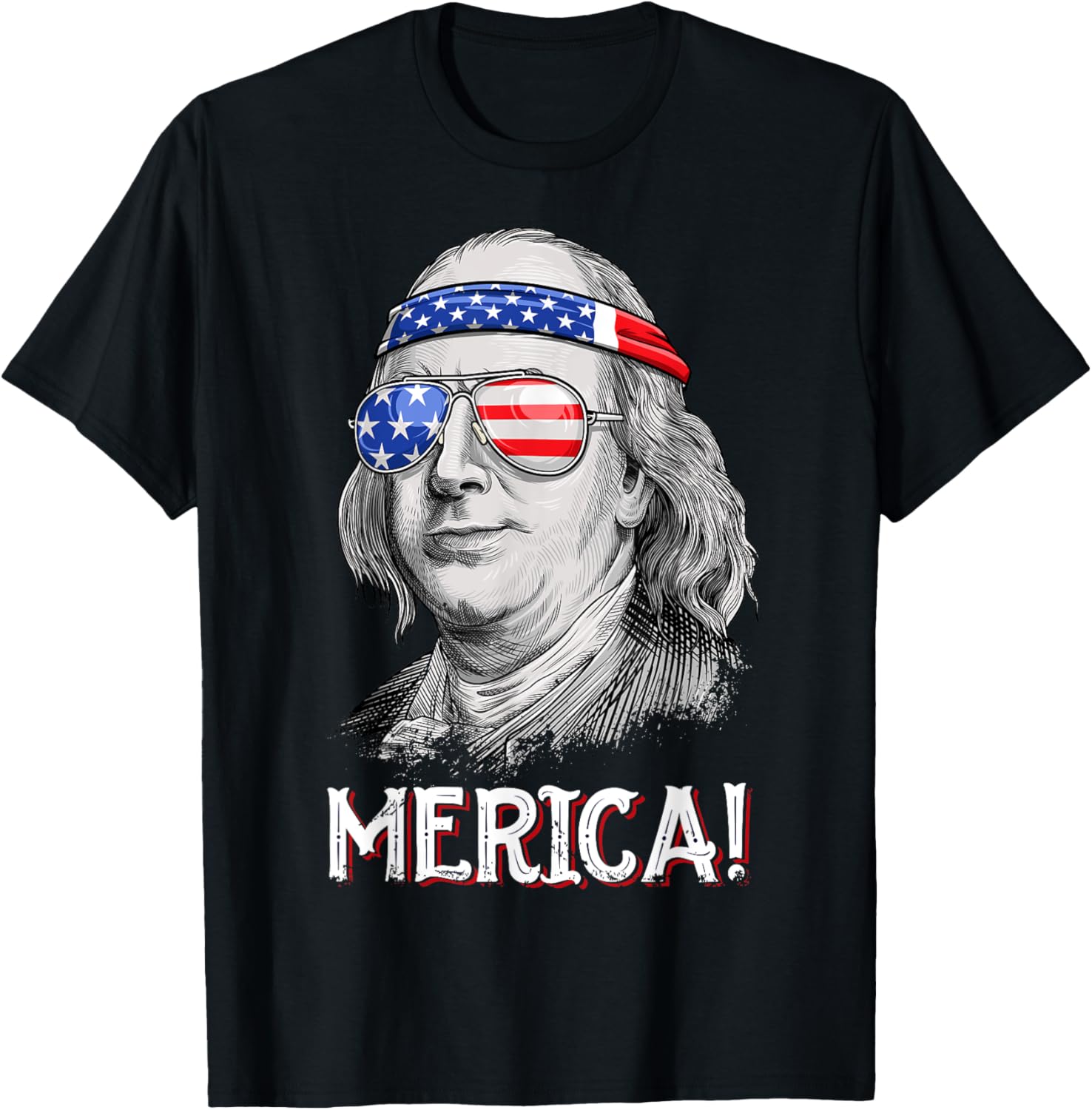 Benjamin Franklin 4Th Of July Merica Men Boys American Flag
