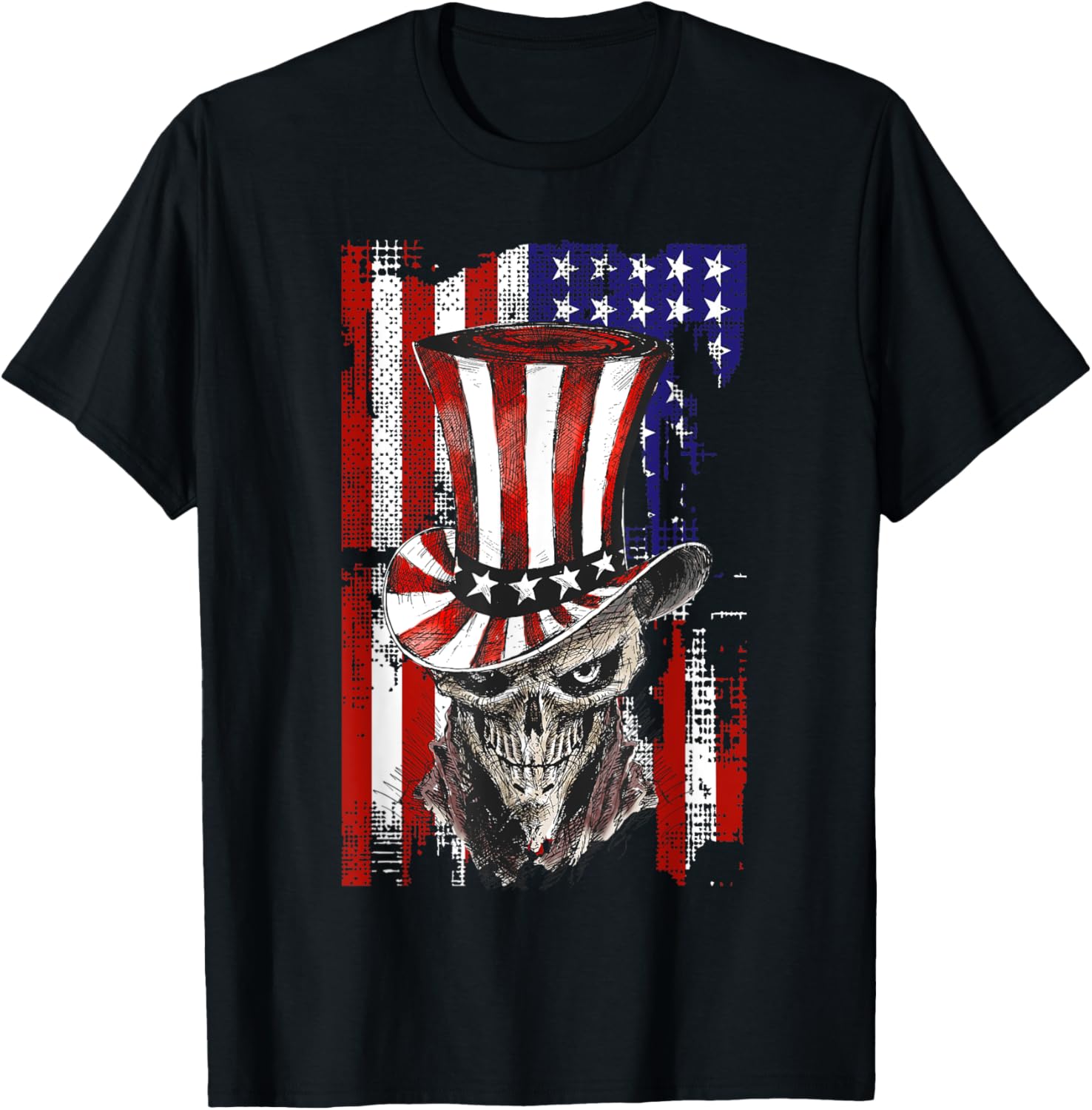American Flag Patriotic Skull