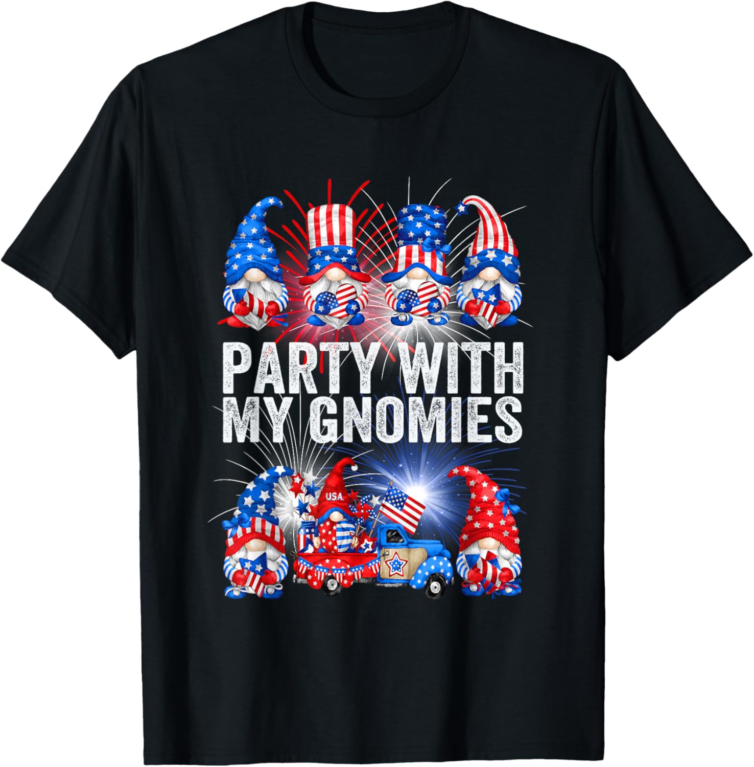 Patriotic Gnomes Usa Party American Flag For Fourth Of July