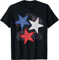 Stars American Flag Fireworks 4Th Of July Independence Day