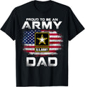 Proud To Be An Army Dad With American Flag Gift Veteran